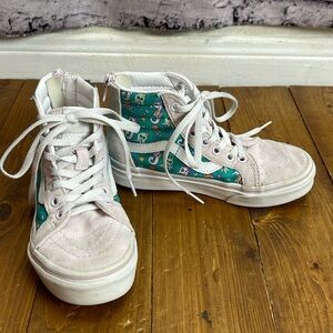Vans sk8-hi zip sea party print little kids size size 12.5